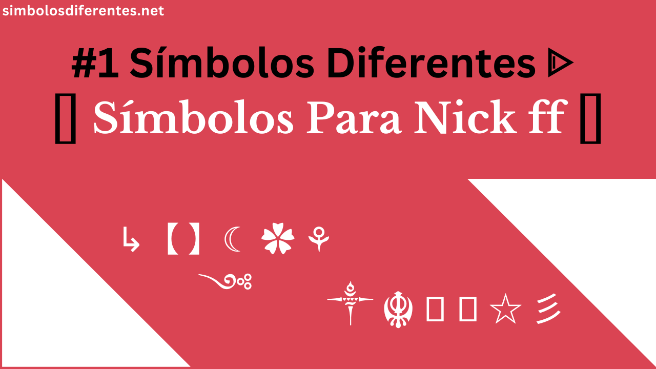 símbolos diferentes
